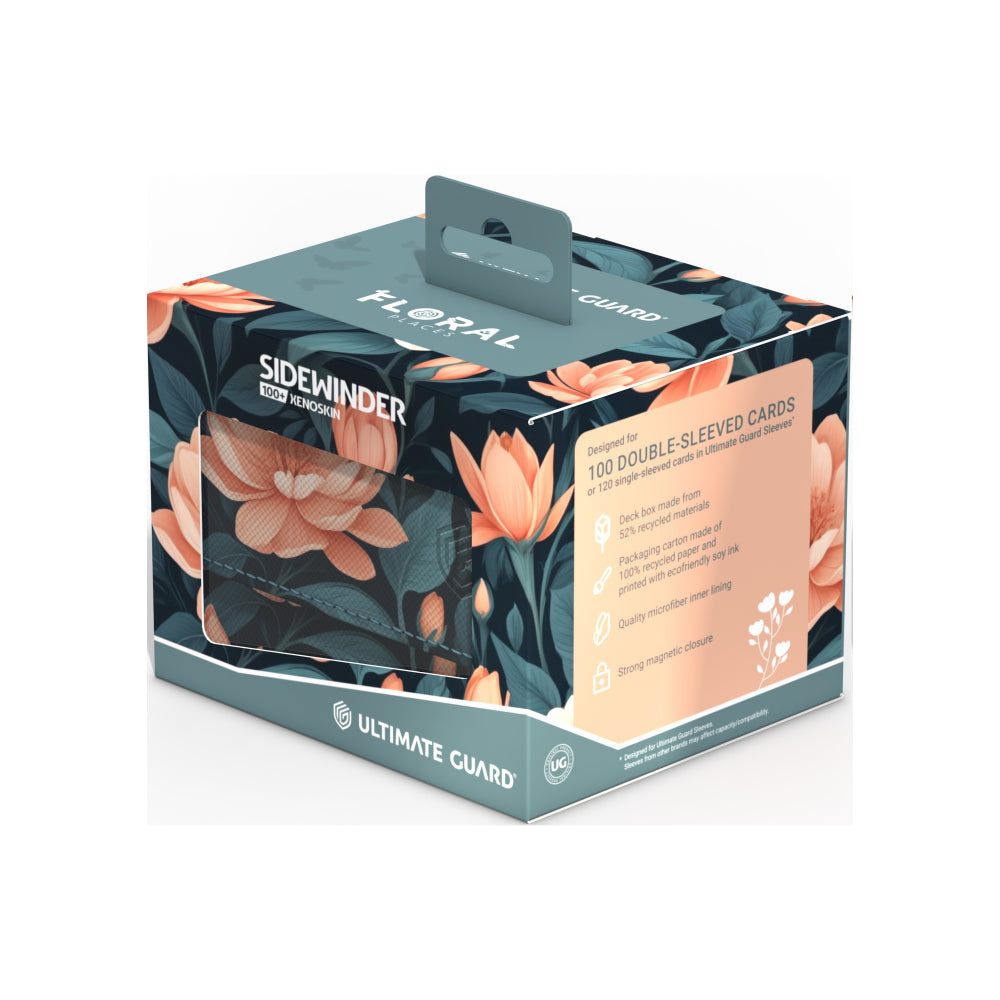 Ultimate Guard Deck Box: Floral Places Sidewinder - Quiet Glade (Holds 100+)