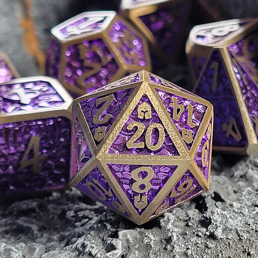 Forged Dice: Metal RPG Set - Underdark Battle