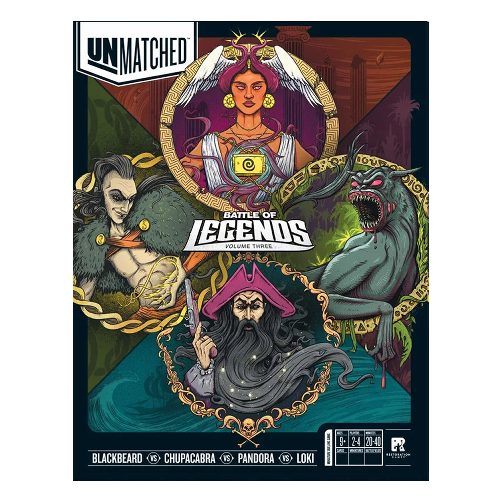 Unmatched: Battle of Legends Vol.03 - Blackbeard vs. Chupacabra vs. Pandora vs. Loki