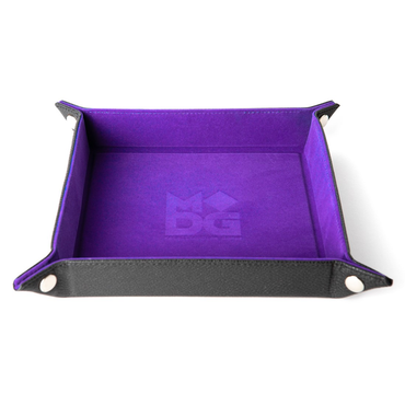 Velvet Fanroll Dice Tray: Purple
