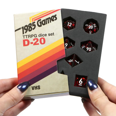 1985 Games: VHS Sharp Edge Dice - Ruby Red