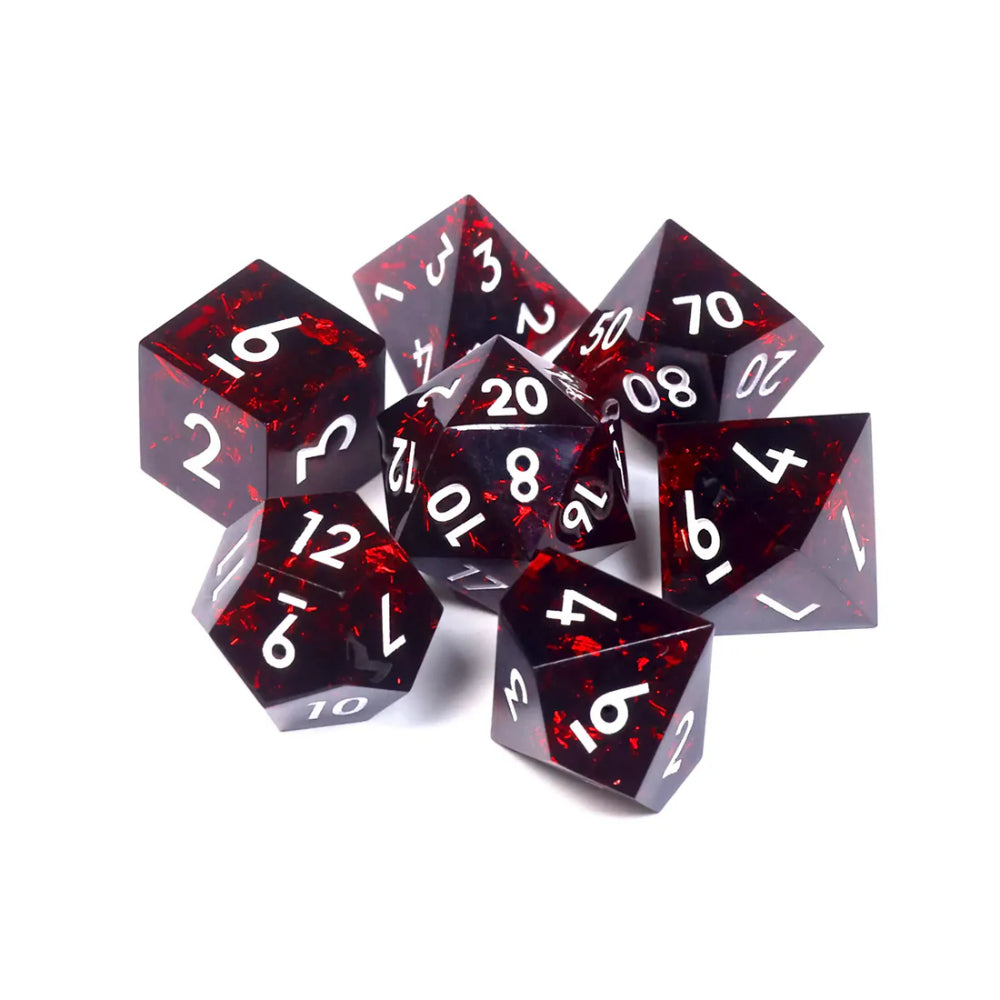 1985 Games: VHS Sharp Edge Dice - Ruby Red
