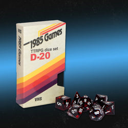 1985 Games: VHS Sharp Edge Dice - Ruby Red