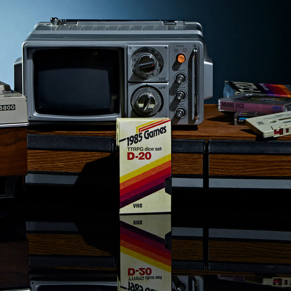 1985 Games: VHS Sharp Edge Dice - Ruby Red