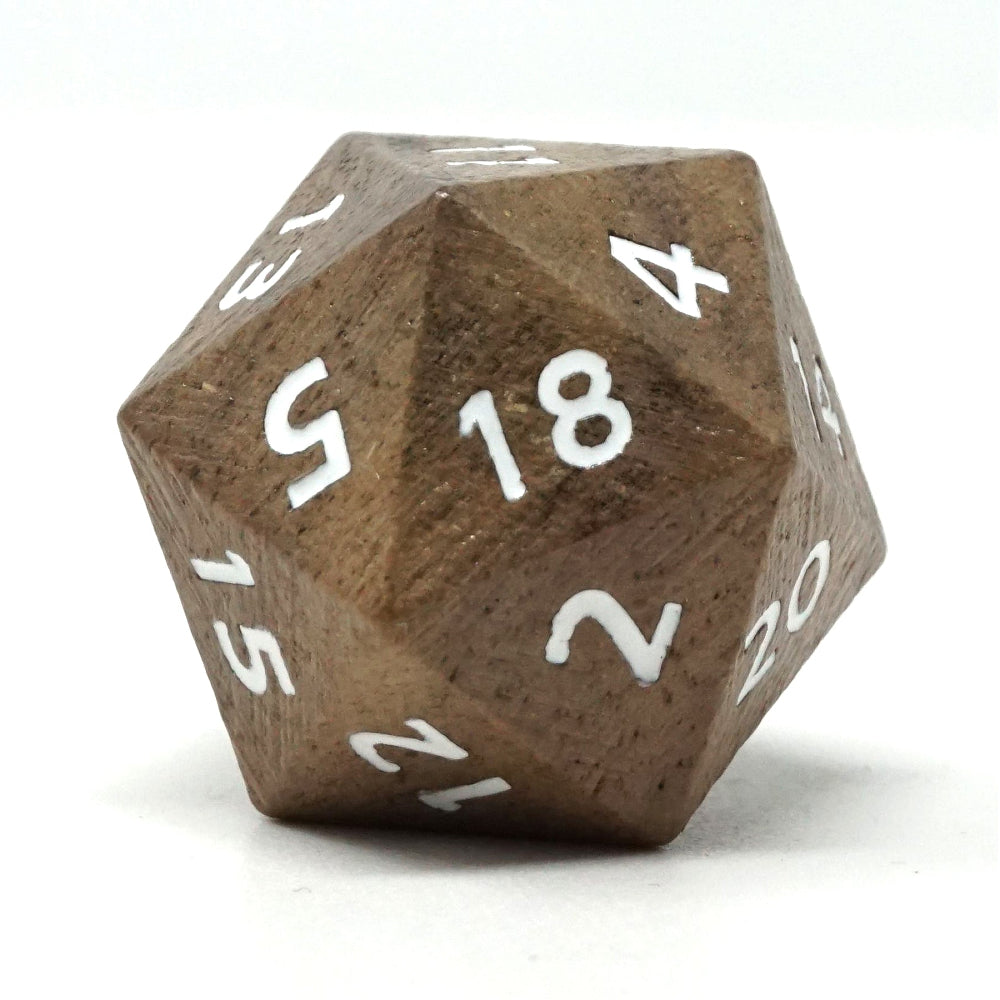 Wooden RPG Dice: Walnut (Mimic Dice)
