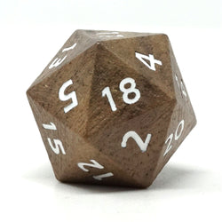 Wooden RPG Dice: Walnut (Mimic Dice)