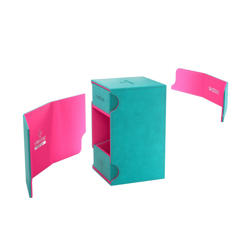 Gamegenic Deck Box: Watchtower XL Convertible - Teal/Pink Exclusive (Holds 100+)