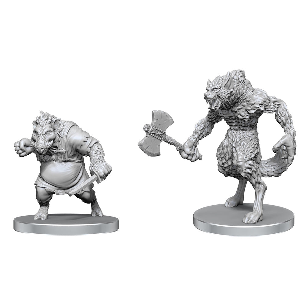 Pathfinder Minis: Werewolf & Wereboar (Unpainted) (WV144)