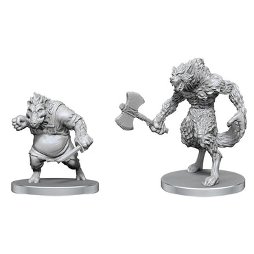 Pathfinder Minis: Werewolf & Wereboar (Unpainted) (WV144)