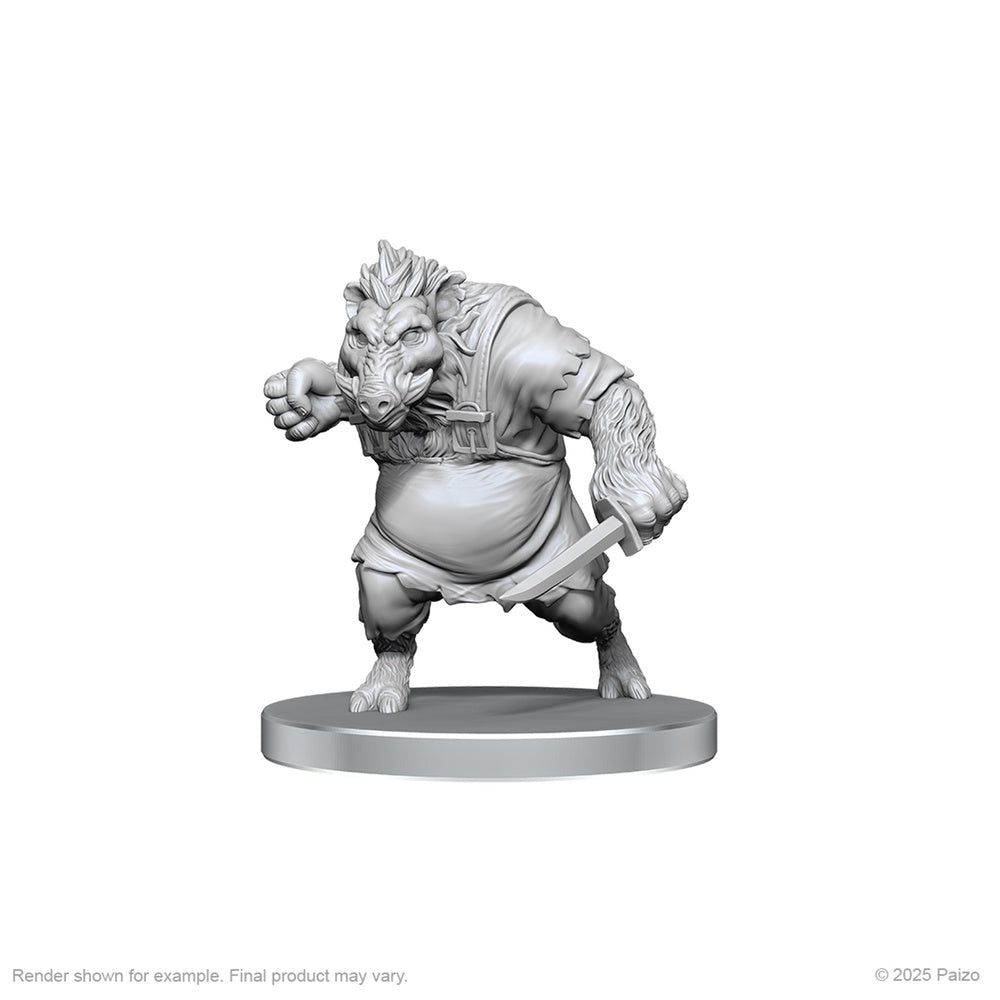 Pathfinder Minis: Werewolf & Wereboar (Unpainted) (WV144)