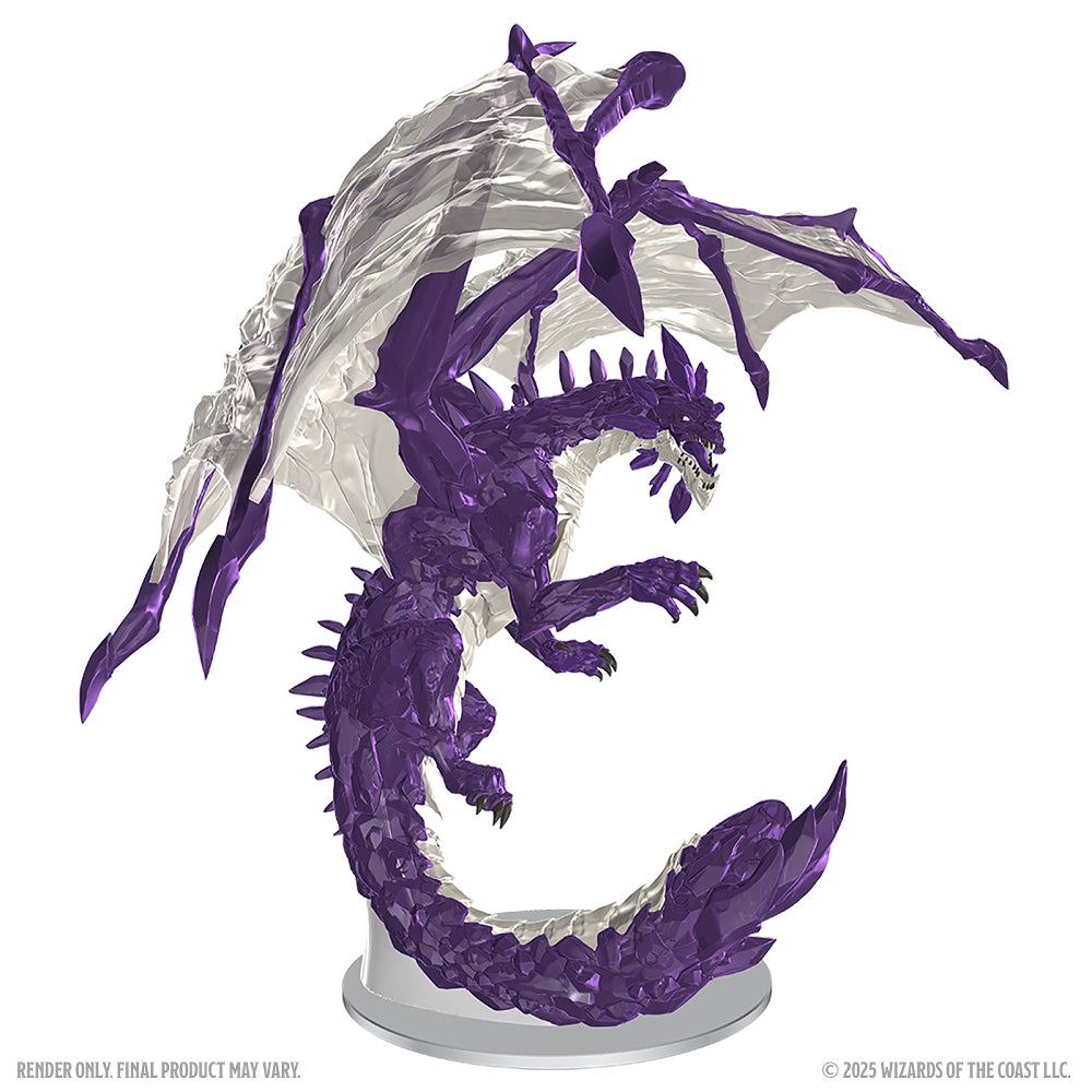 D&D Minis: Adult Amethyst Dragon (Prepainted)