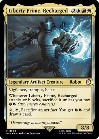 Liberty Prime, Recharged (Surge Foil) [Fallout]
