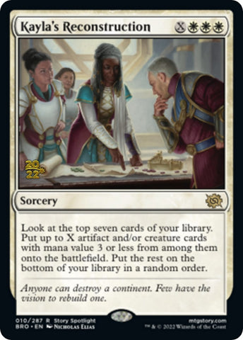 Kayla's Reconstruction [The Brothers' War: Prerelease Promos]