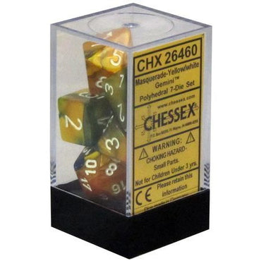 RPG Dice: Gemini Masquerade/Yellow (CHX26460)