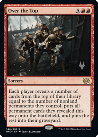 Over the Top (Promo Pack) [The Brothers' War Promos]