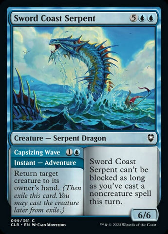 Sword Coast Serpent // Capsizing Wave [Commander Legends: Battle for Baldur's Gate]