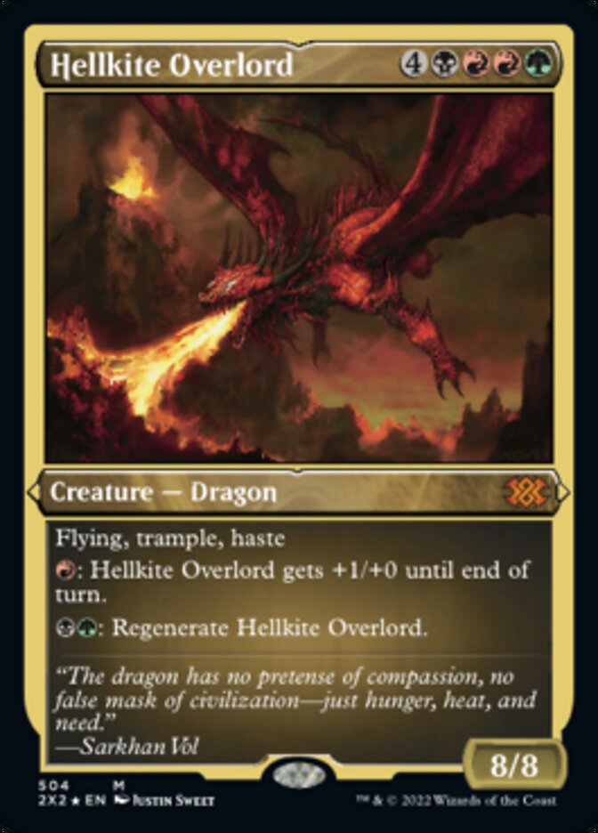 Hellkite Overlord (Foil Etched) [Double Masters 2022]
