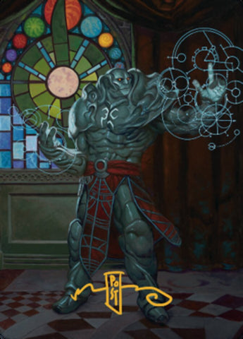 Karn, Living Legacy Art Card 2 (Gold-Stamped Signature) [Dominaria United Art Series]