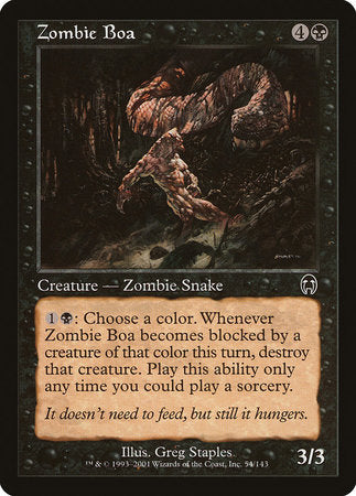 Zombie Boa [Apocalypse]