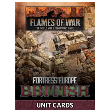 Flames of War 3rd Ed Unit Cards: British