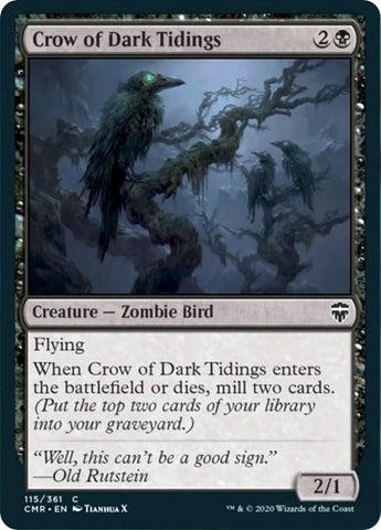 Crow of Dark Tidings [Commander Legends]