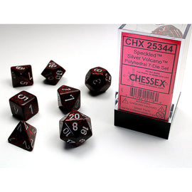 RPG Dice: Speckled Silver Volcano (CHX25344)