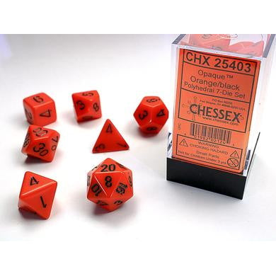 RPG Dice: Opaque Orange/Black (CHX25403)