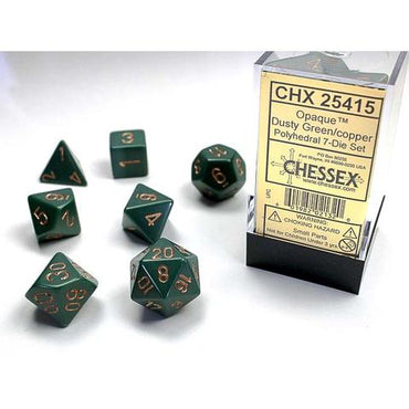 Opaque Dusty Green with Copper 16mm RPG Set (7)