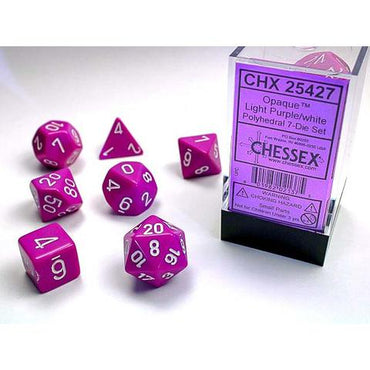 Opaque Light Purple with White 16mm RPG Set (7)