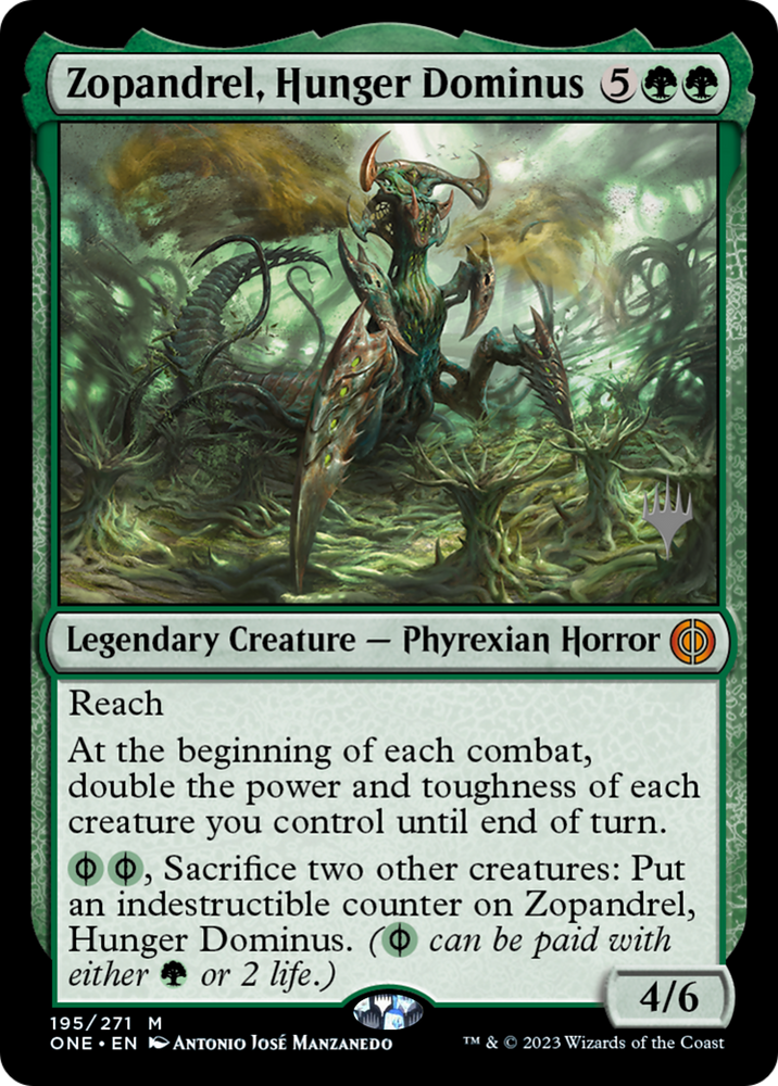 Zopandrel, Hunger Dominus (Promo Pack) [Phyrexia: All Will Be One Promos]