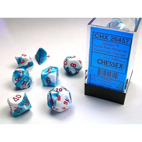 RPG Dice: Gemini Astral Blue/Red (CHX26457)