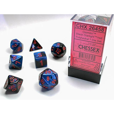 RPG Dice: Gemini Black-Starlight/Red (CHX26458)