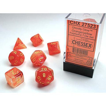 RPG Dice: Ghostly Ruby/Gold (CHX27523)