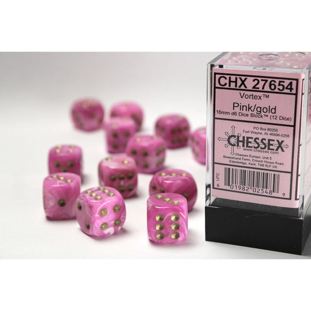 12D6 Set (16mm): Vortex Pink/Gold (CHX27654)