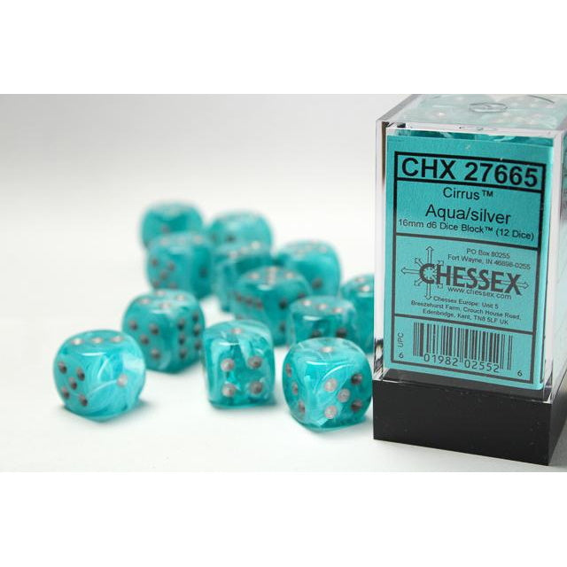 12D6 Set (16mm): Cirrus Aqua/Silver (CHX27665)