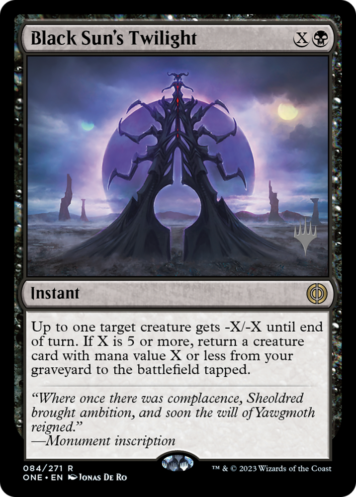 Black Sun's Twilight (Promo Pack) [Phyrexia: All Will Be One Promos]