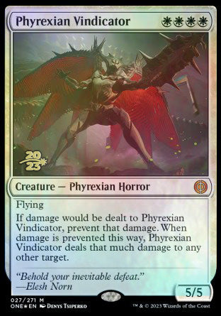 Phyrexian Vindicator [Phyrexia: All Will Be One Prerelease Promos]