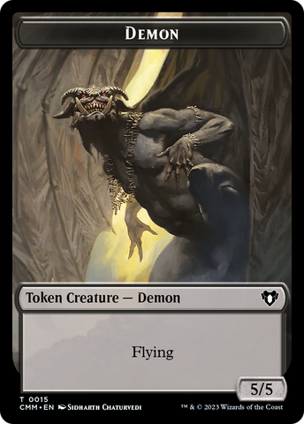 Demon Token [Commander Masters Tokens]