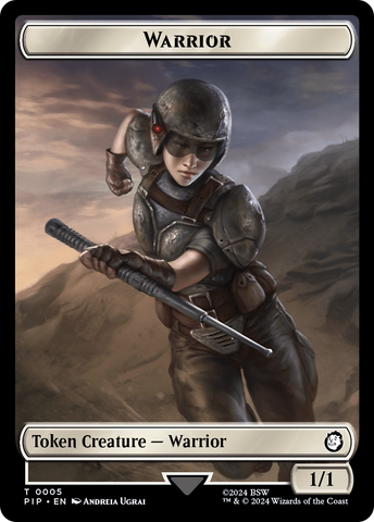 Treasure (0018) // Warrior Double-Sided Token [Fallout Tokens]