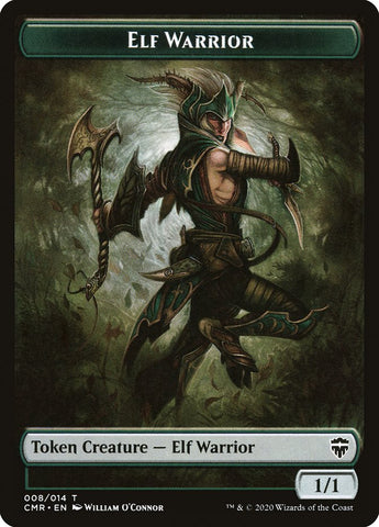 Angel // Elf Warrior Token [Commander Legends Tokens]