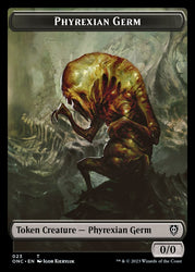 Phyrexian Mite (011) // Phyrexian Germ Double-Sided Token [Phyrexia: All Will Be One Commander Tokens]