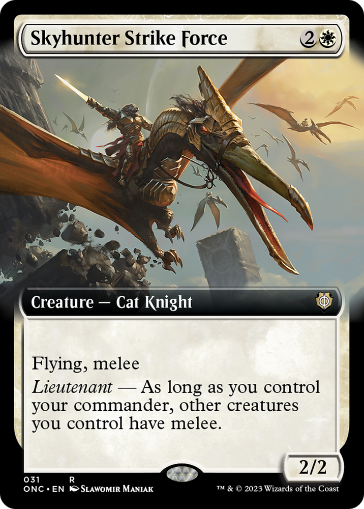 Skyhunter Strike Force (Extended Art) [Phyrexia: All Will Be One Commander]