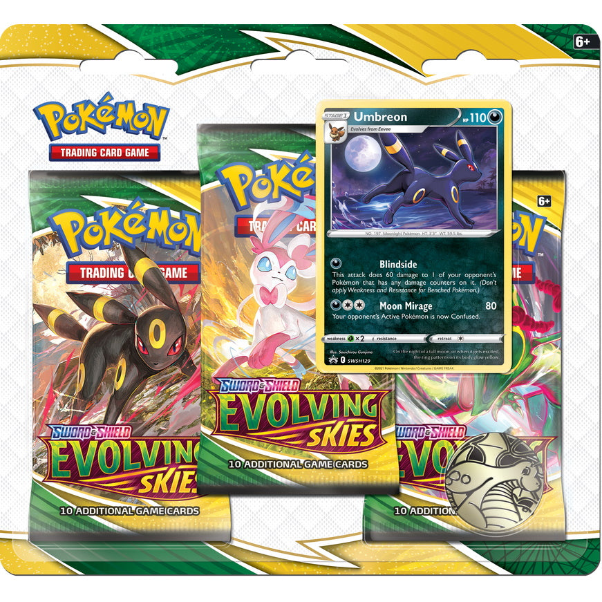 Pokemon: Evolving Skies 3-Pack Blister