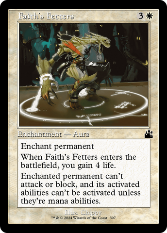 Faith's Fetters (Retro Frame) [Ravnica Remastered]