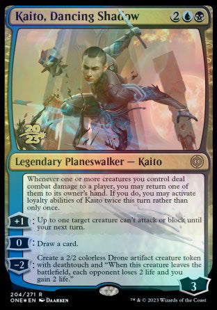 Kaito, Dancing Shadow [Phyrexia: All Will Be One Prerelease Promos]