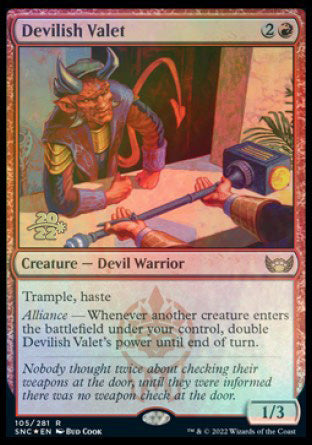 Devilish Valet [Streets of New Capenna Prerelease Promos]