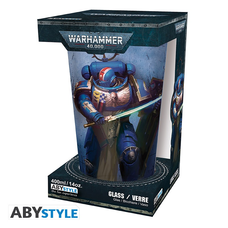 Warhammer 40k: Large Glass: Ultramarine 14 OZ