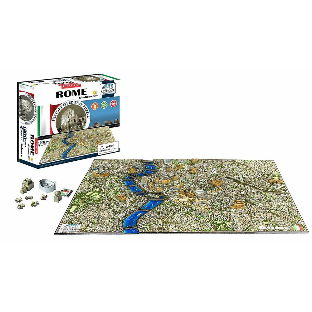 4D Cityscape Puzzles (1200 Pieces): The City of Rome & Vatican City