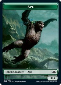 Ape // Elemental Double-sided Token [Double Masters Tokens]