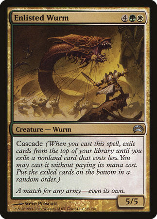 Enlisted Wurm [Planechase 2012]